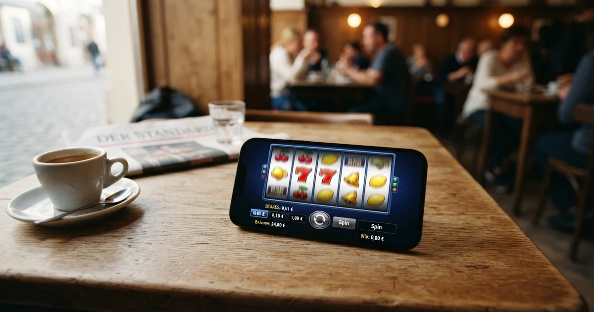 Eine Reihe von Online-Slot-Spielen auf einem Bildschirm mit eingeblendeten Einsatzstufen von 0,01 €, 0,05 €, 0,10 € und 1,00 € pro Spin