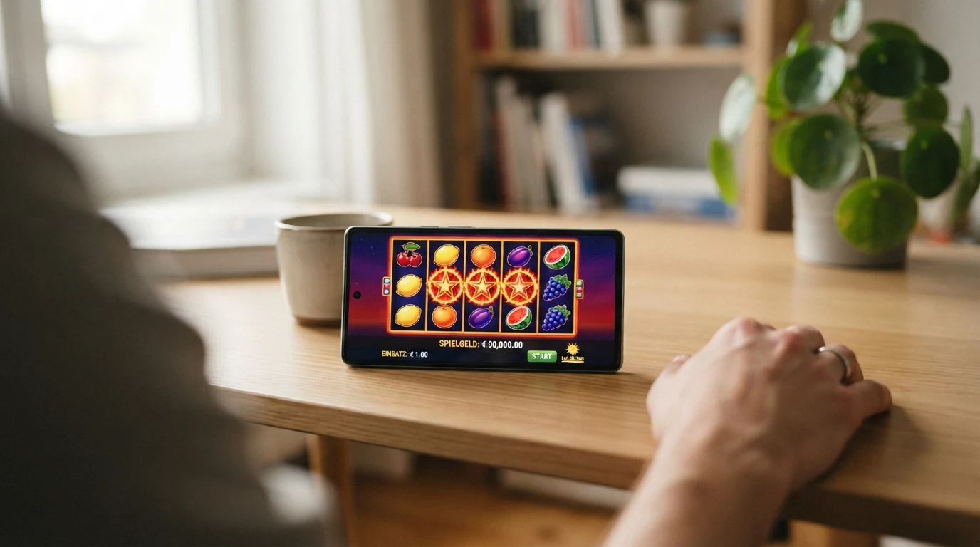 Der Demo-Modus eines Merkur-Slots mit Spielgeld-Guthaben, ohne Registrierung direkt im Browser geöffnet