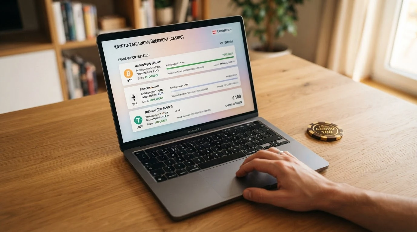 Eine Blockchain-Transaktionsvisualisierung mit hervorgehobenen Bestätigungszeiten und Gebühren für BTC, ETH und USDT