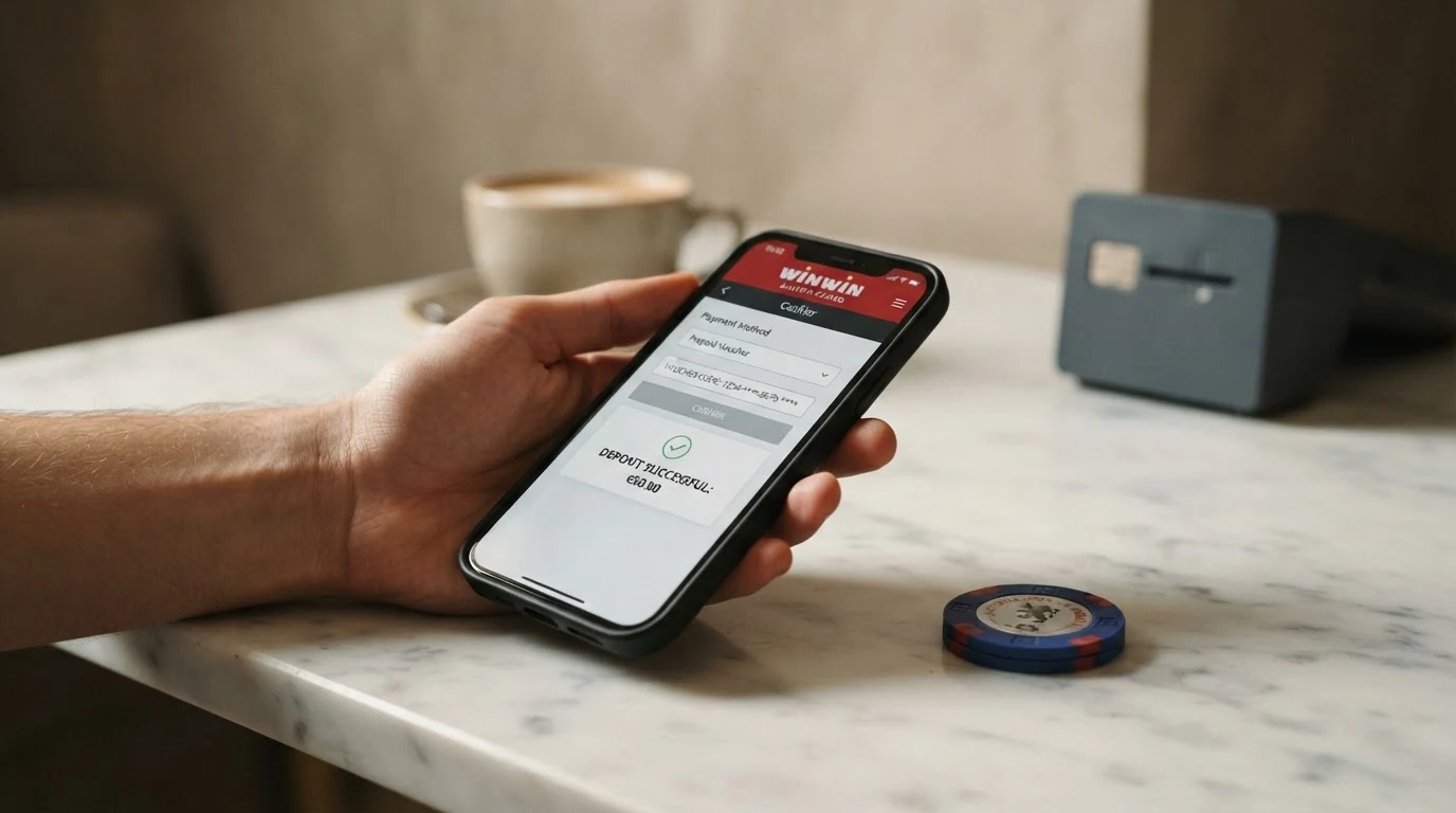 Kassenbereich eines Online-Casinos mit ausgewählter Paysafecard als Zahlungsmethode, Eingabefeld für den 16-stelligen Code und bestätigtem Einzahlungsbetrag